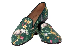 Africa Emerald Silk Slipper (Narrow)