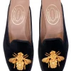 Bee Noir Velvet Mule (Women)