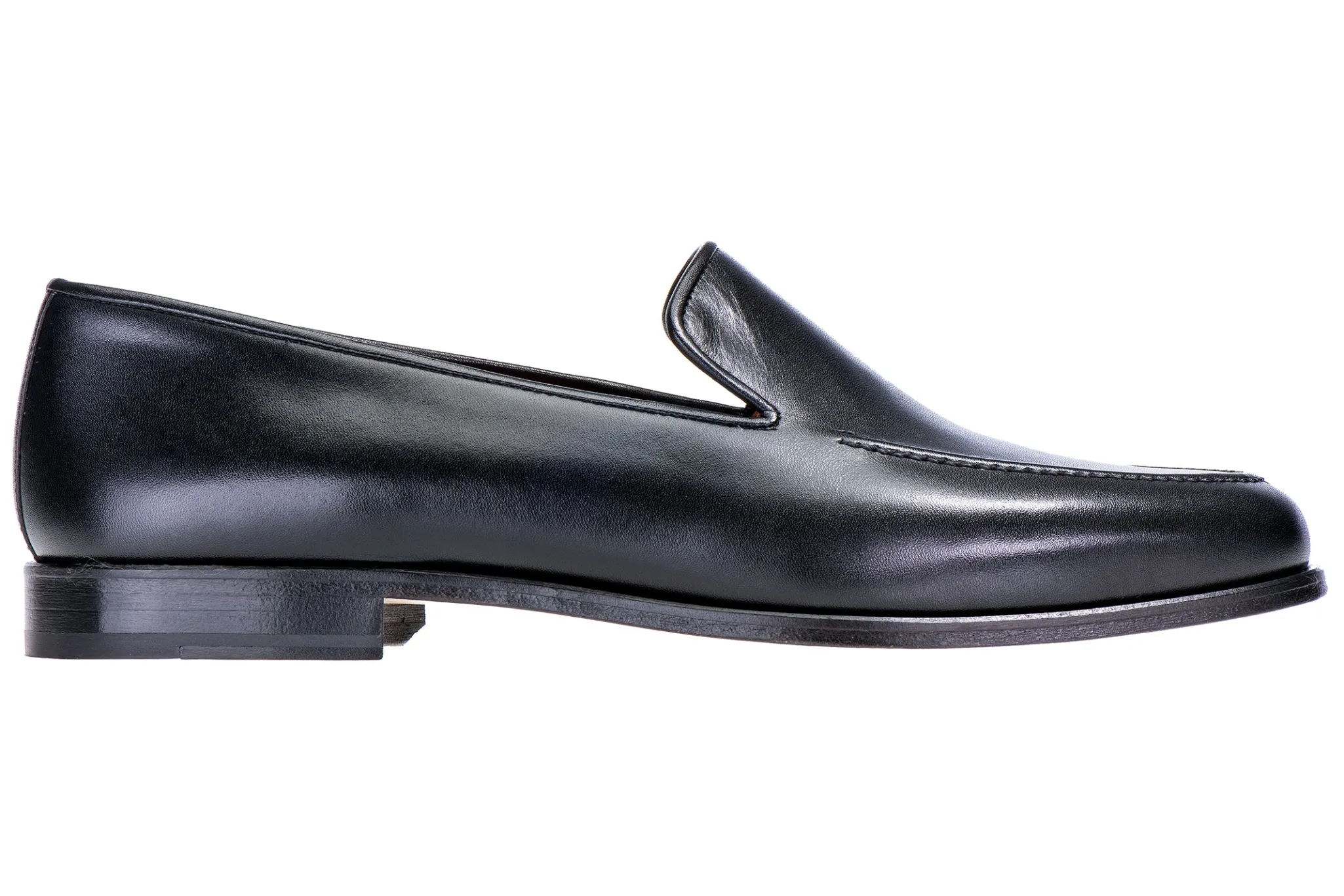 Black Calf Leather Venetian (Men)