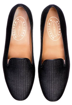 Black Raffia Slipper (Women)