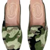 Camo Green Needlepoint Mule (Women)