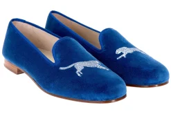 Cheetah Royal Velvet Slipper (Men)