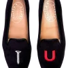 College Black Velvet Slipper (Men)