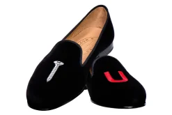 College Black Velvet Slipper (Men)
