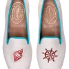 Conch Helm Linen Slipper (Men)