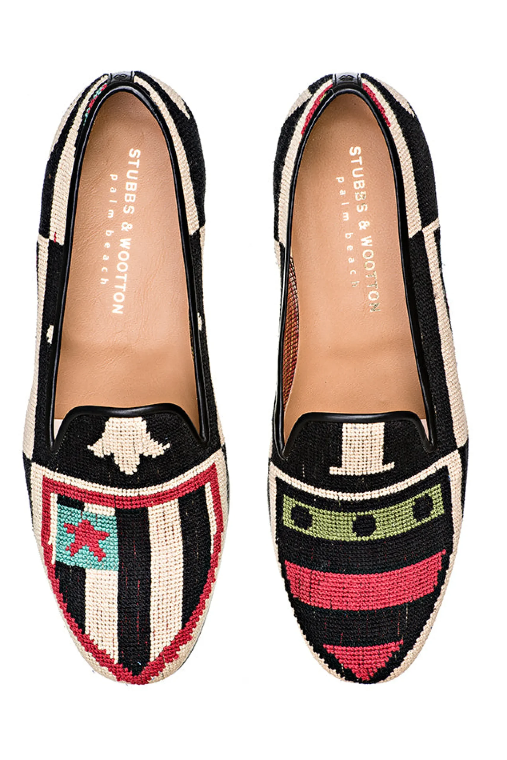 Crest Color Needlepoint Slipper (Women)