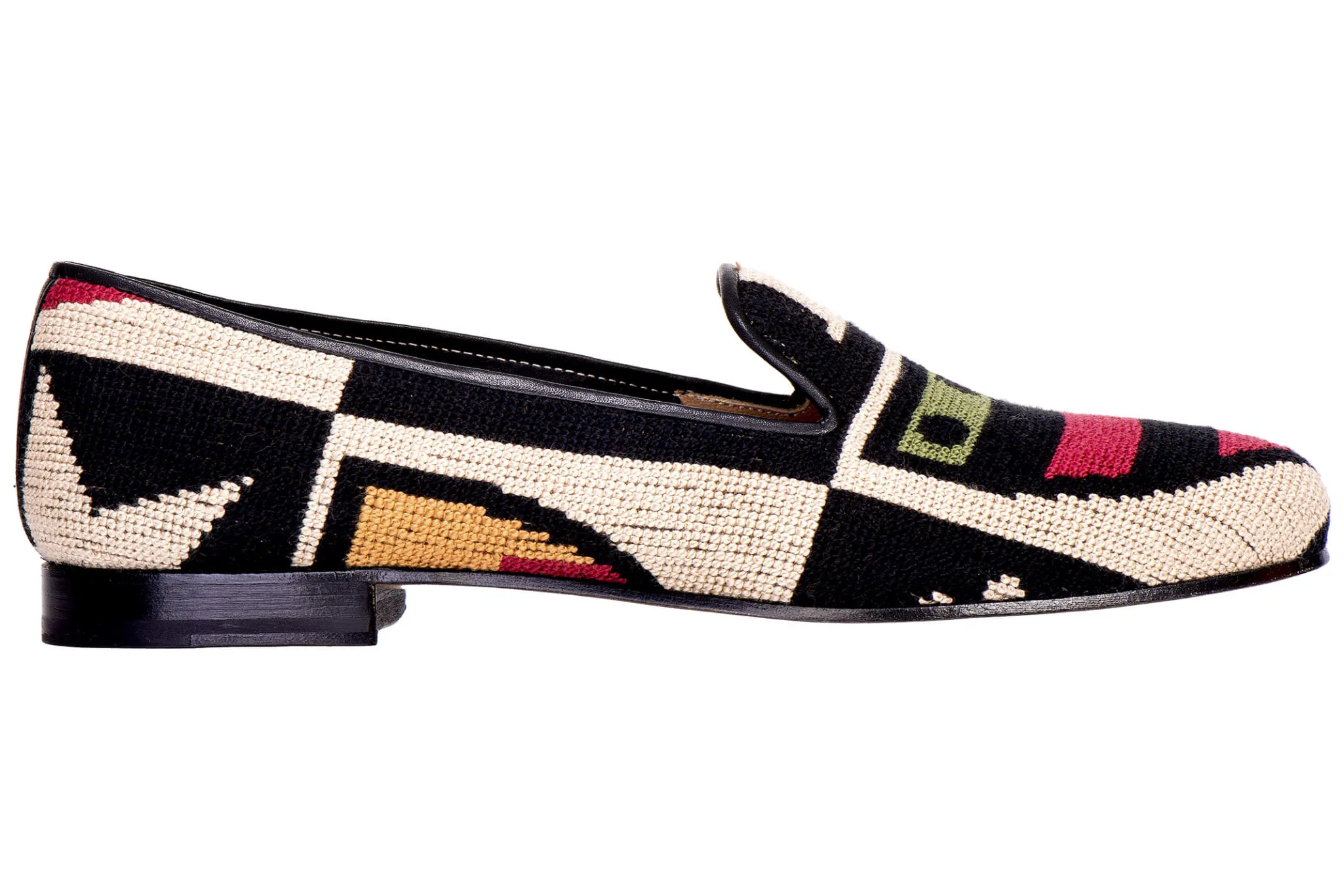 Crest Color Needlepoint Slipper (Women)
