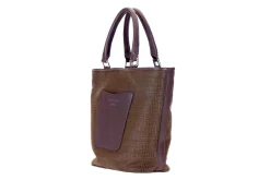 Espresso Raffia Midi Tote