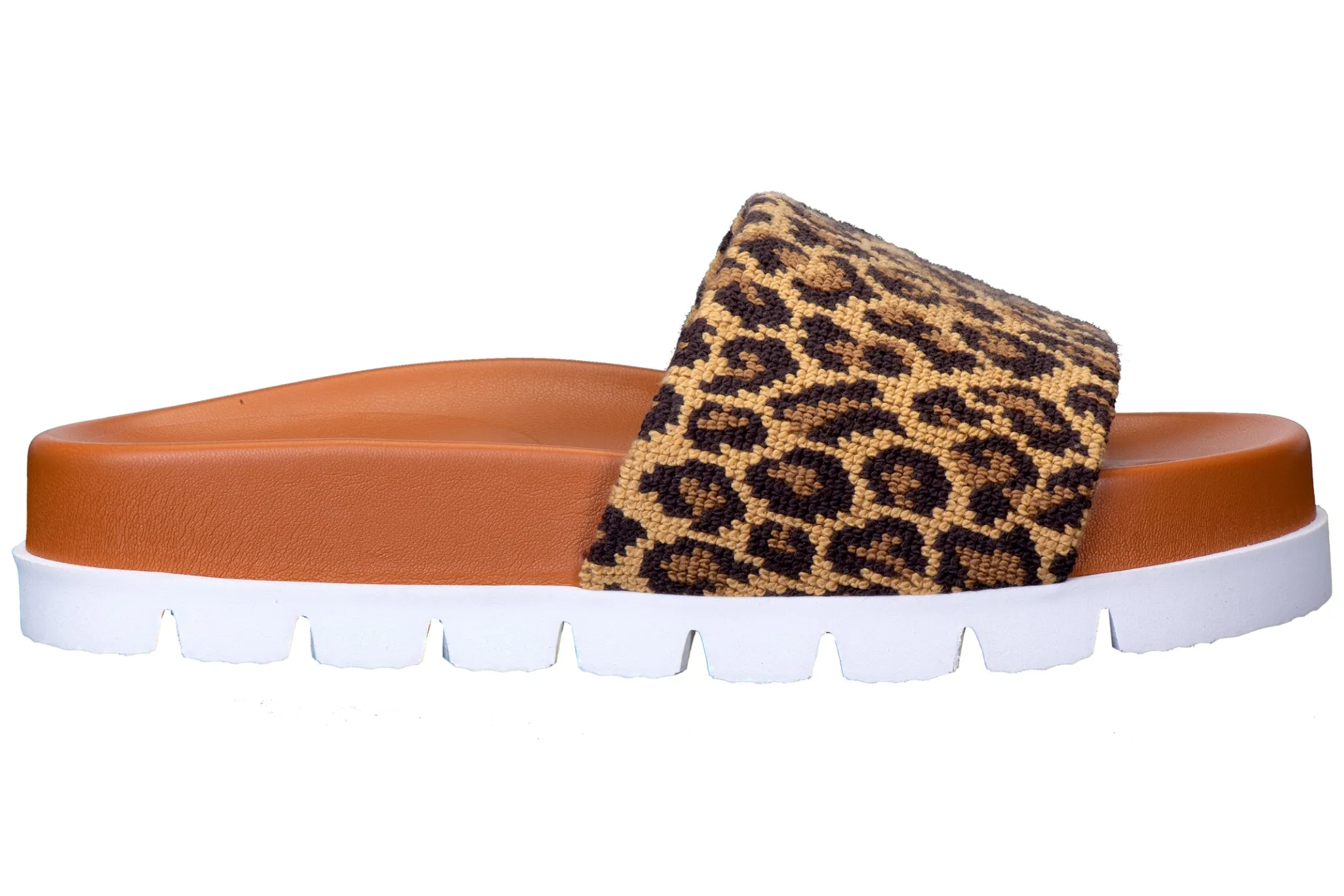 Jane Leopard Needlepoint Slip (Women)