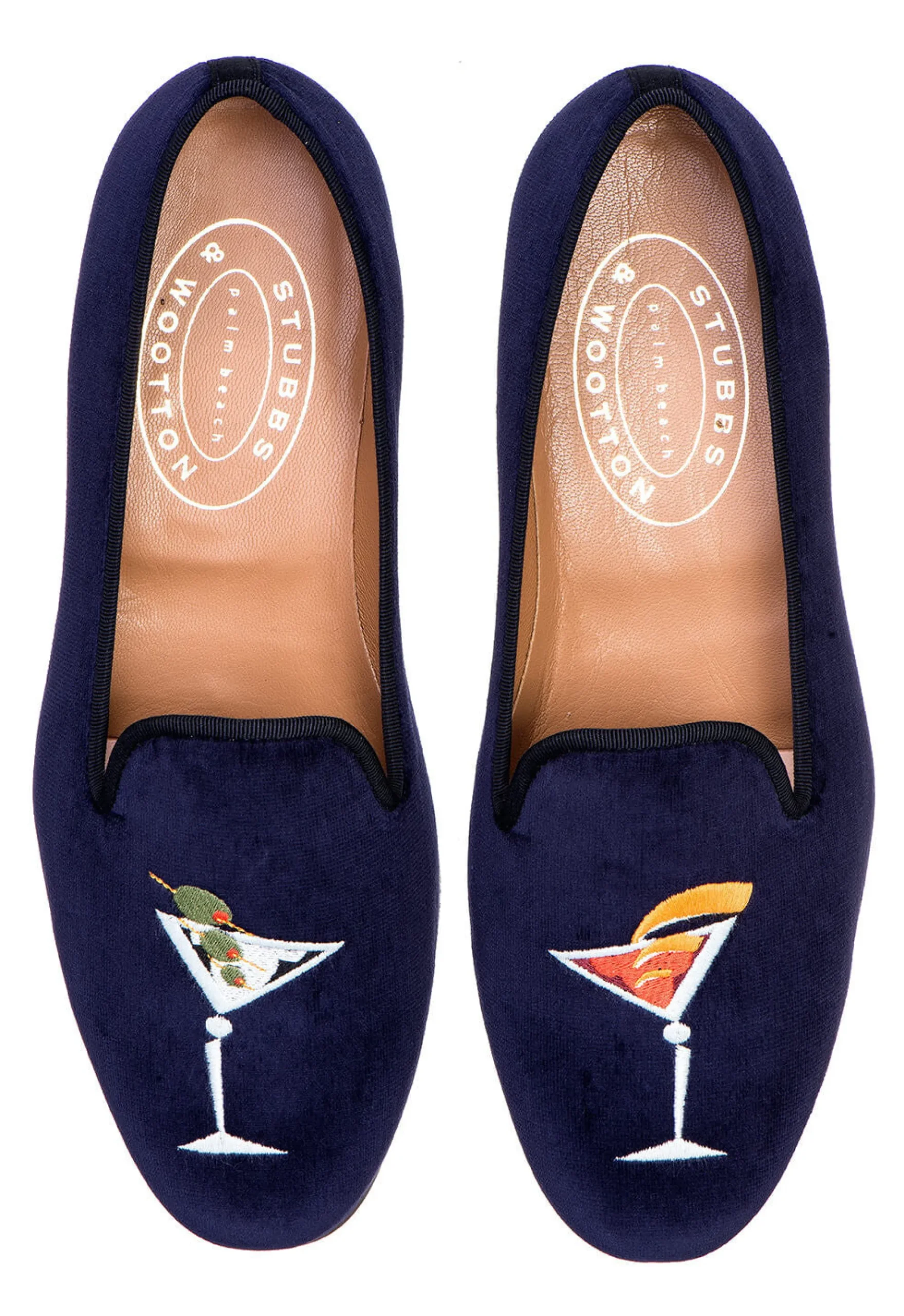 Martini Navy Velvet Slipper (Men)