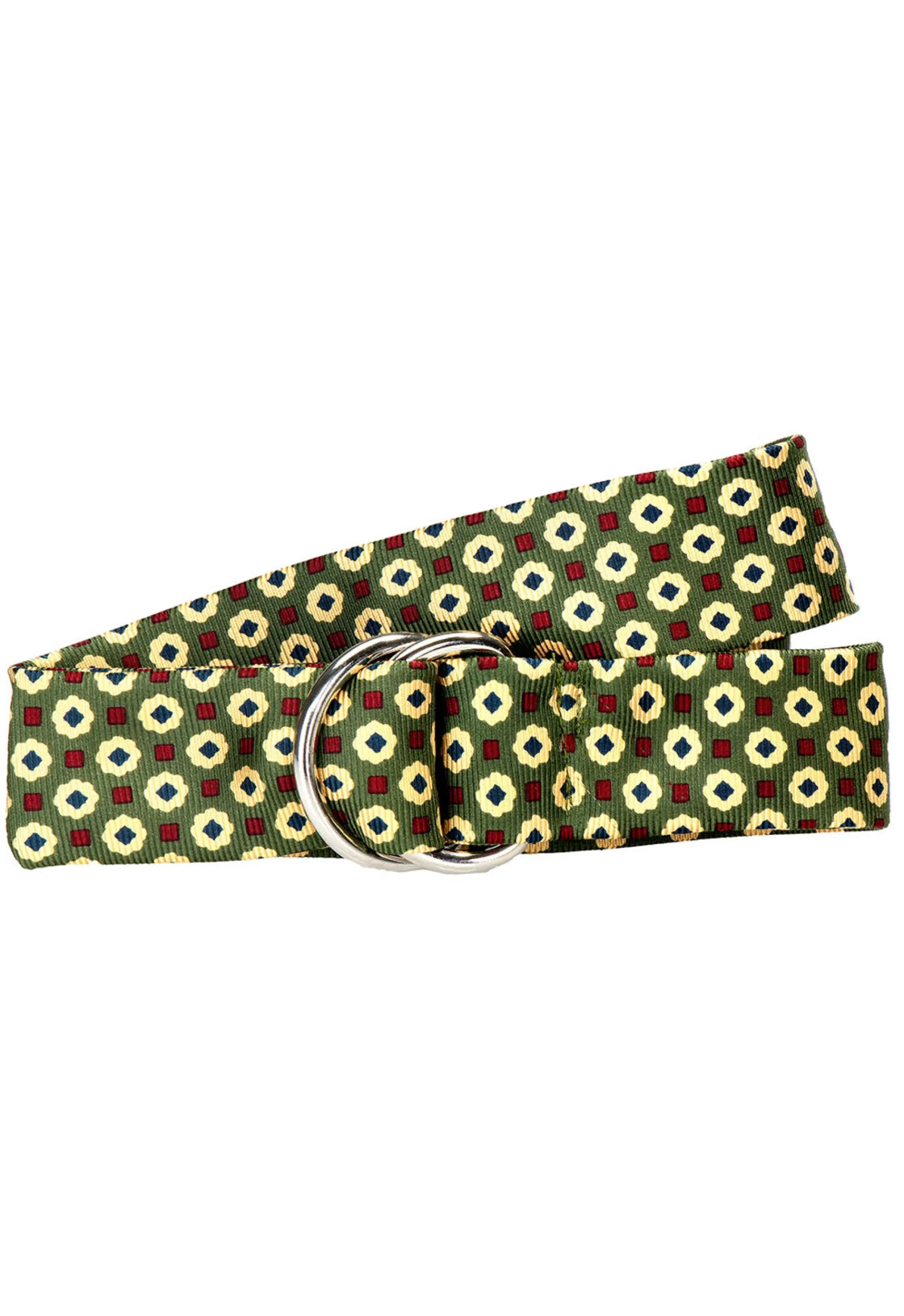 Medallion Sage Silk Belt