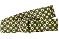 Medallion Sage Silk Belt
