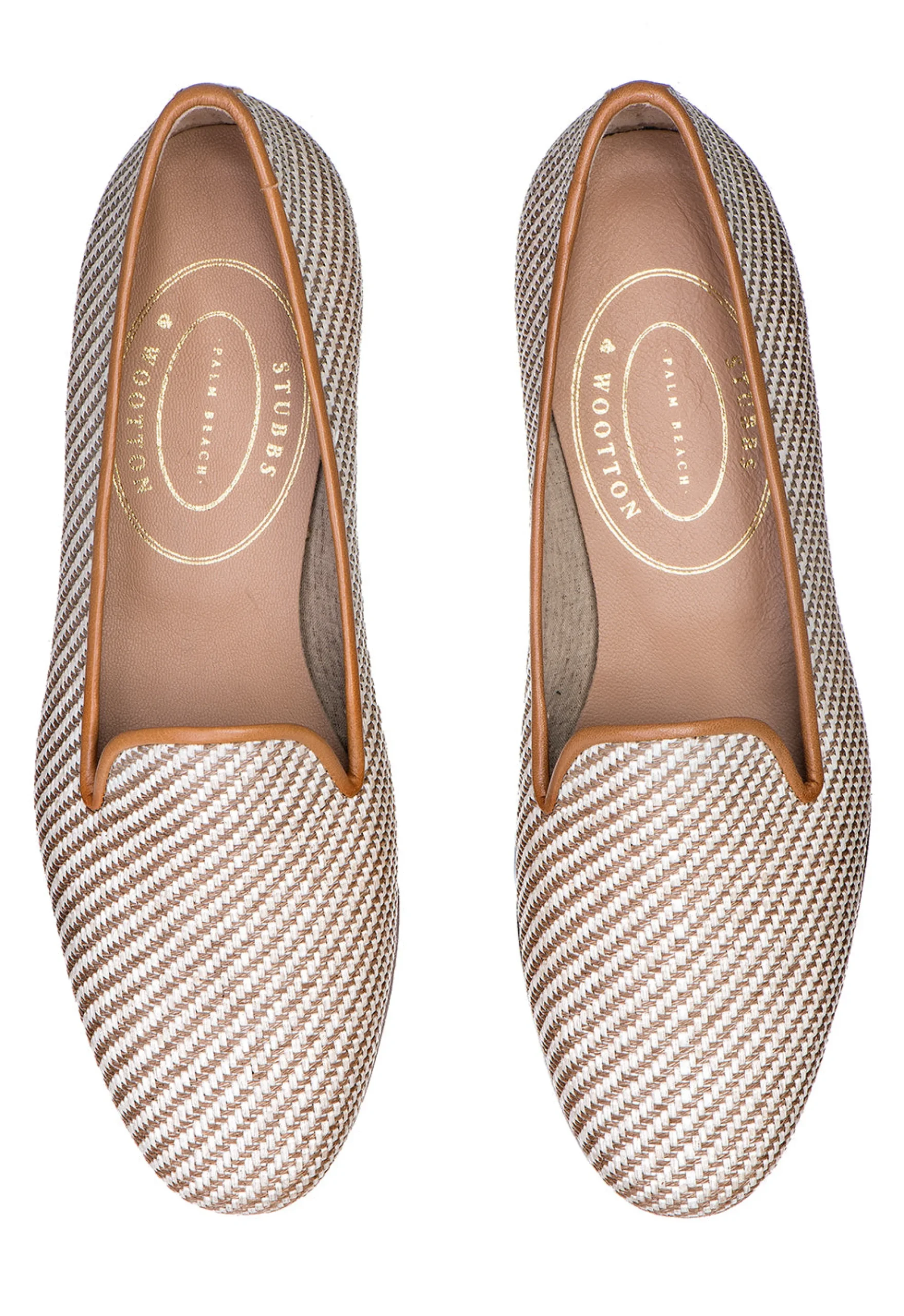 Straw Cream Raffia Slipper (Men)