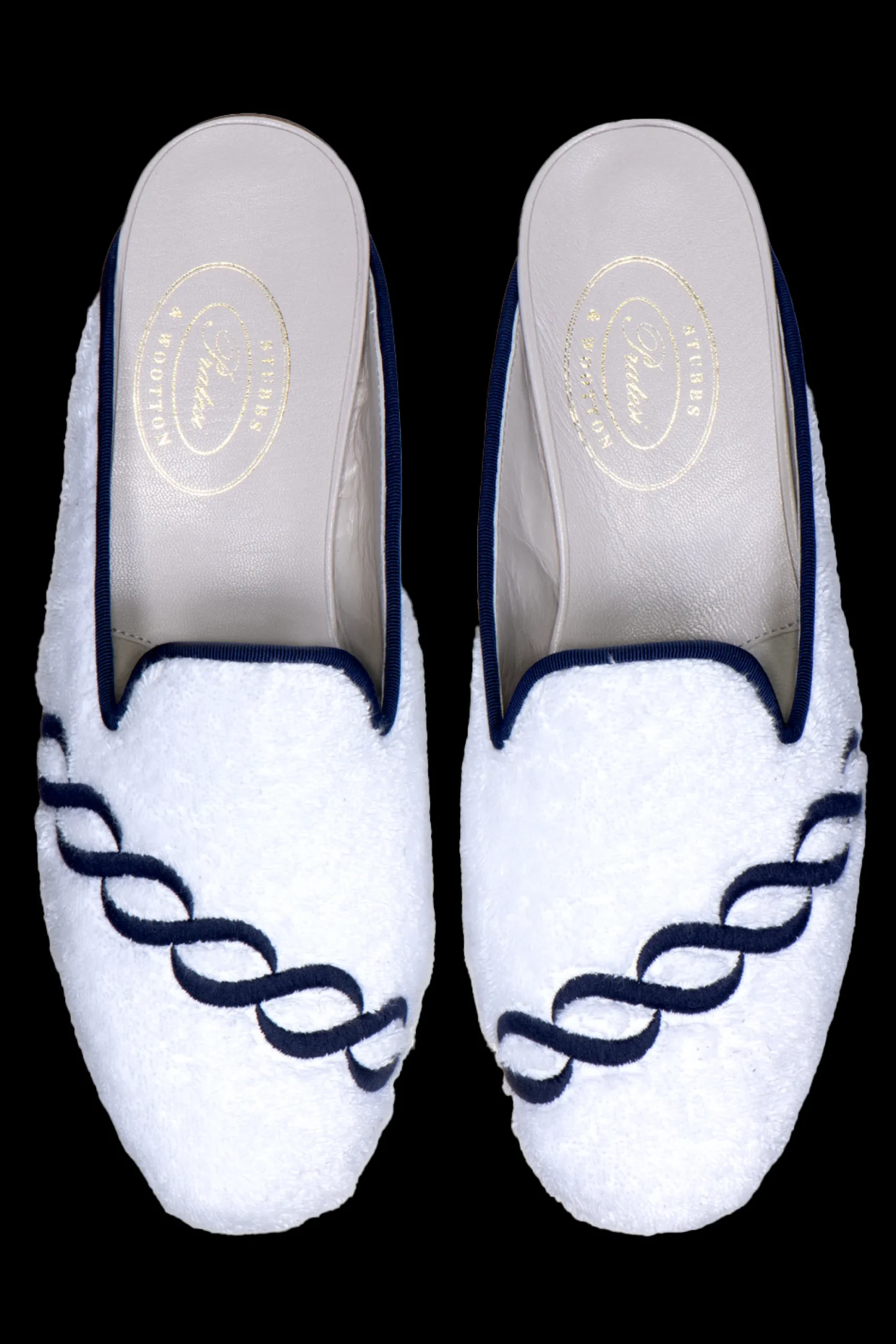 Treccia Navy Cloth Mule (Men)