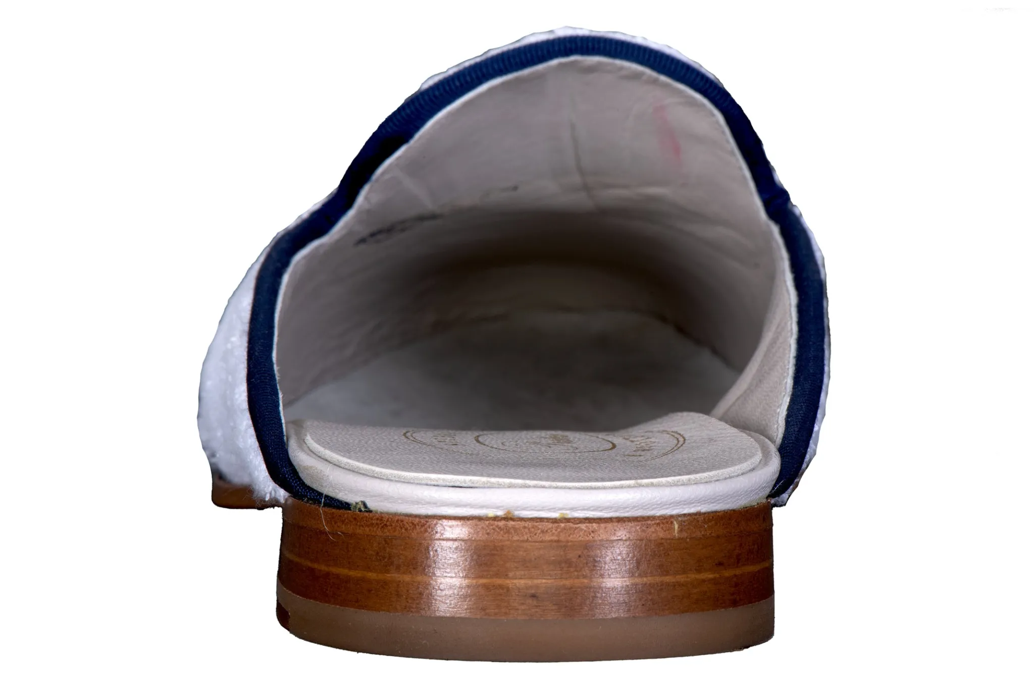 Treccia Navy Cloth Mule (Men)