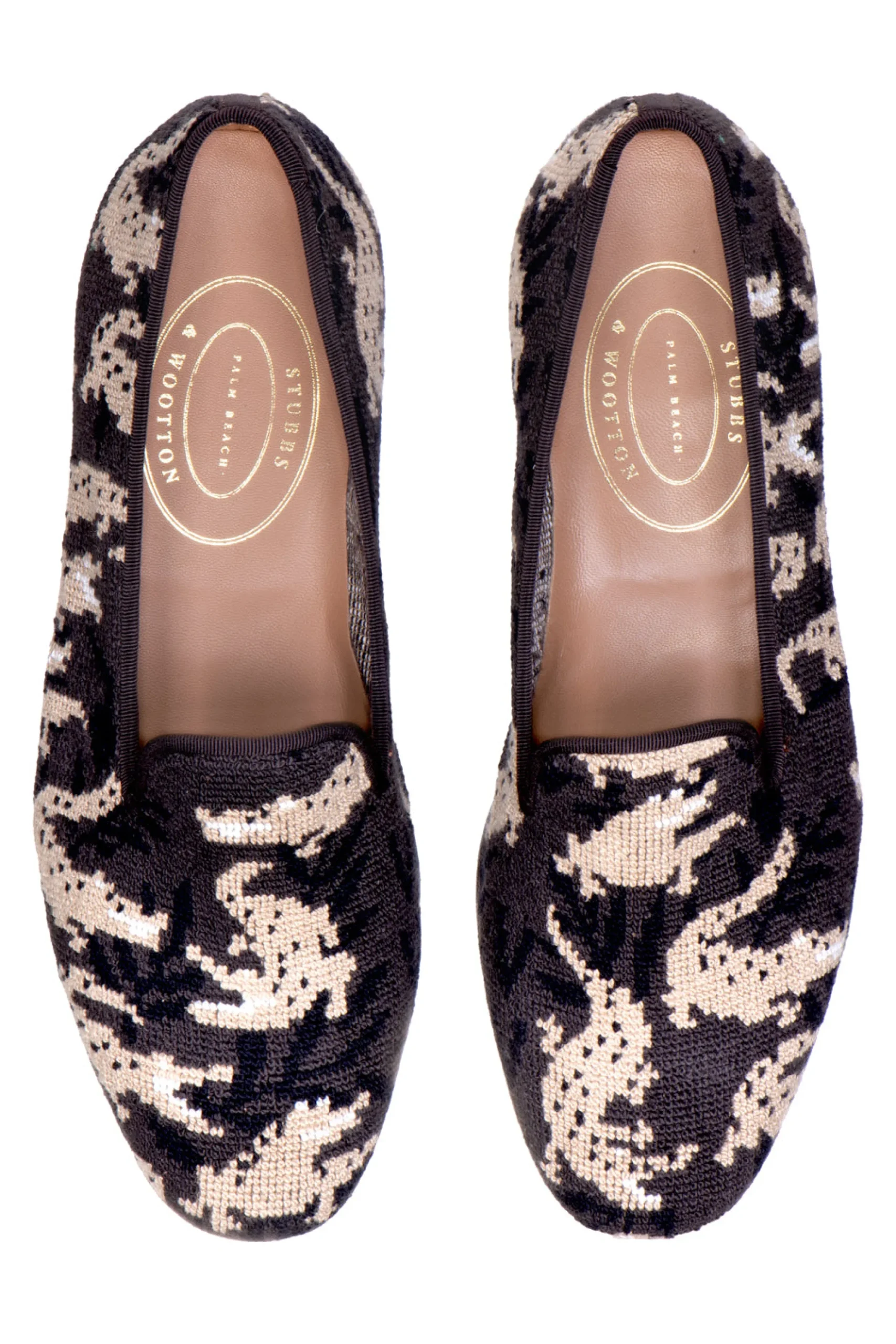 Wetlands Noir Needlepoint Slipper (Women)