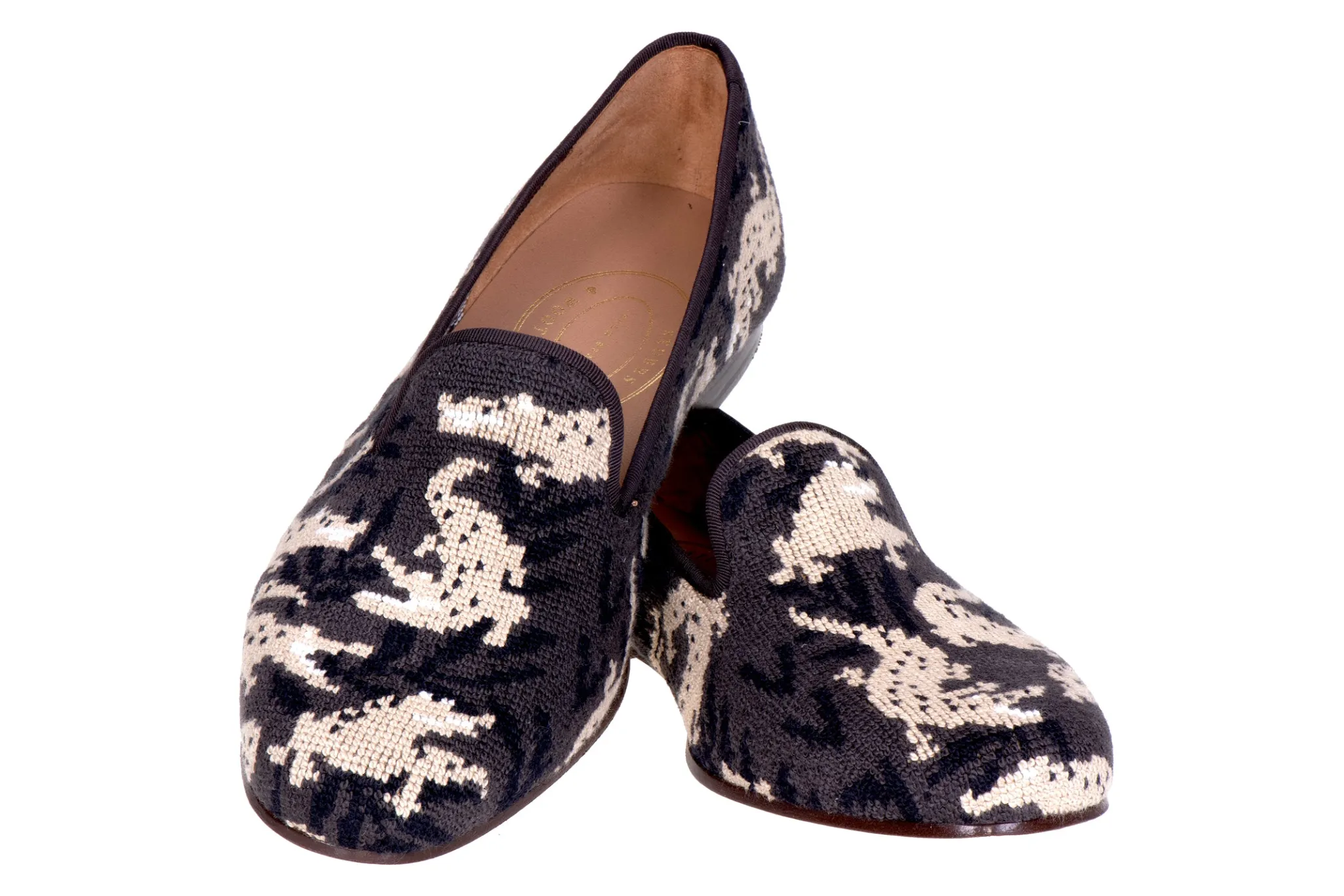Wetlands Noir Needlepoint Slipper (Women)