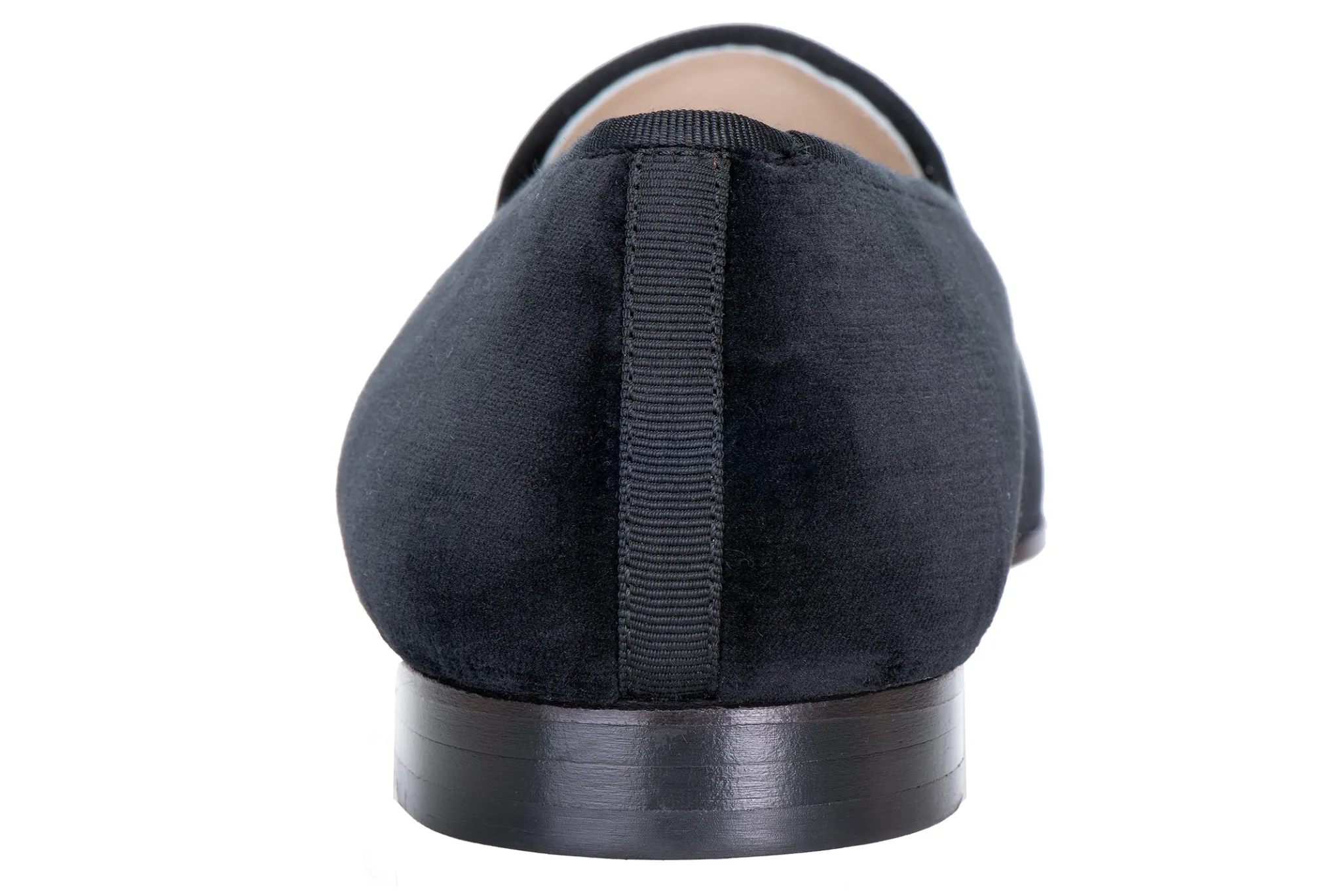 Zebra Black Velvet Slipper (Women)